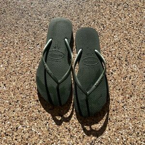 Havaianas Green Flip Flops